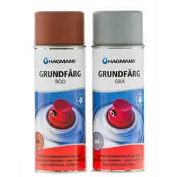 Kruntvärv Hagmans Grundfärg 400 ml (hall/punane).